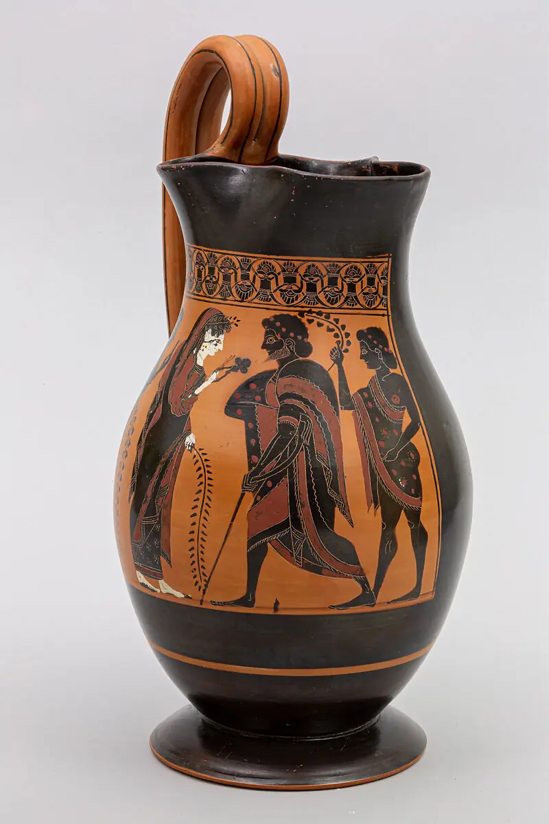 Terracotta olpe (jug)
